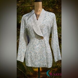 Vintage Rampage Light Blue Floral Blazer